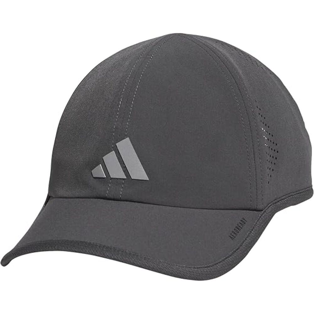Men's Gray Silver Adjustable Hook and Loop Super lite Classic Baseball Caps